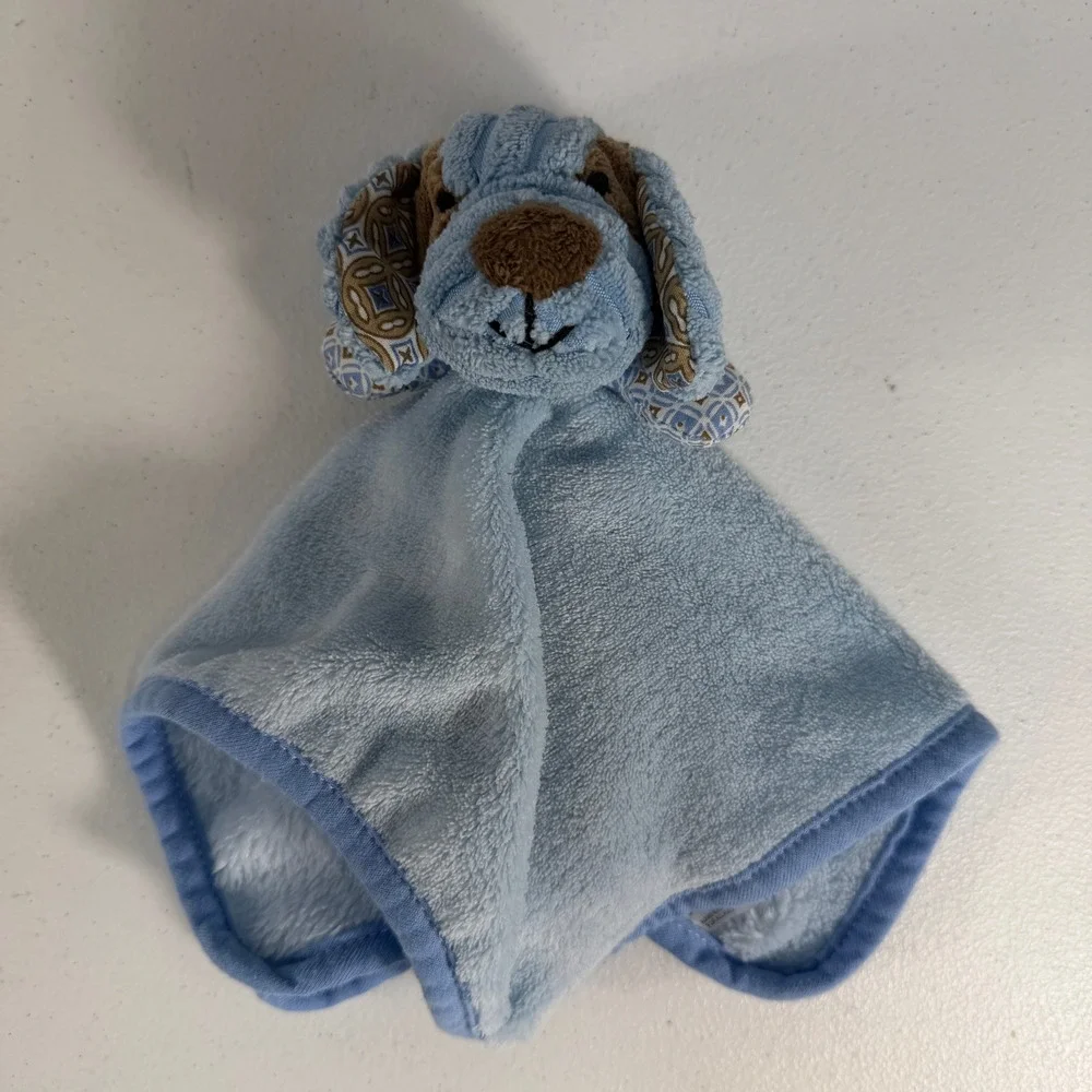 Lil Pup‎ Cuddle Buddy Evergreen Enterprises Lovey Security Blanket Dog Rattle